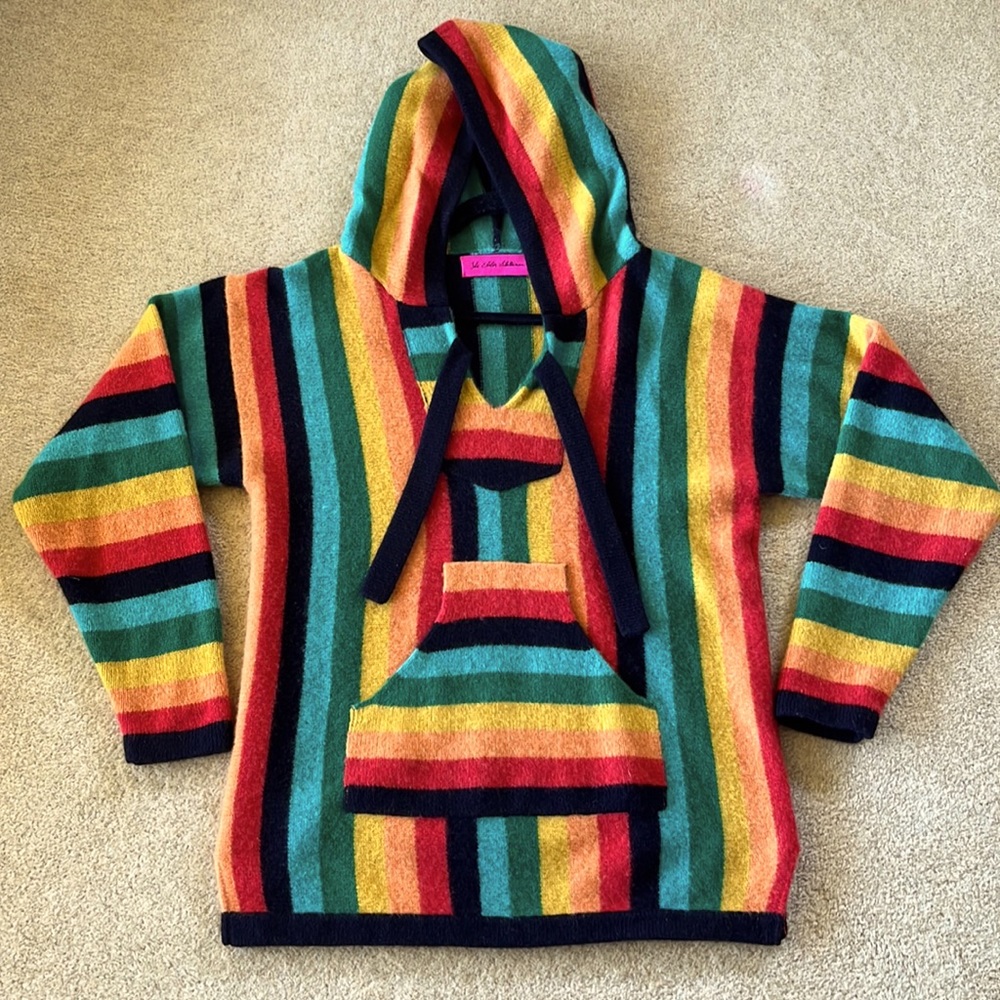 The Elder Statesman pullover hoodie with kangaroo pocket.